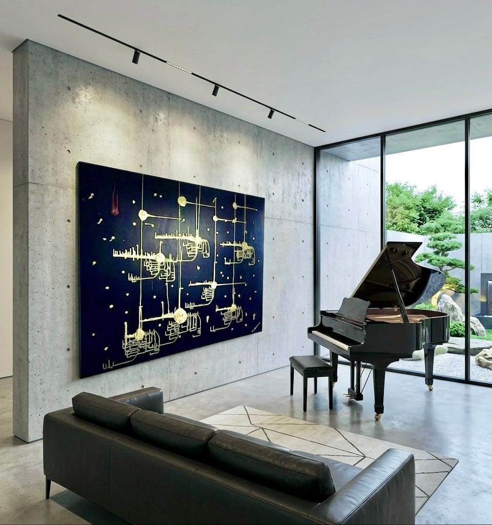 A painting hung in a room and lived with, not vaulted