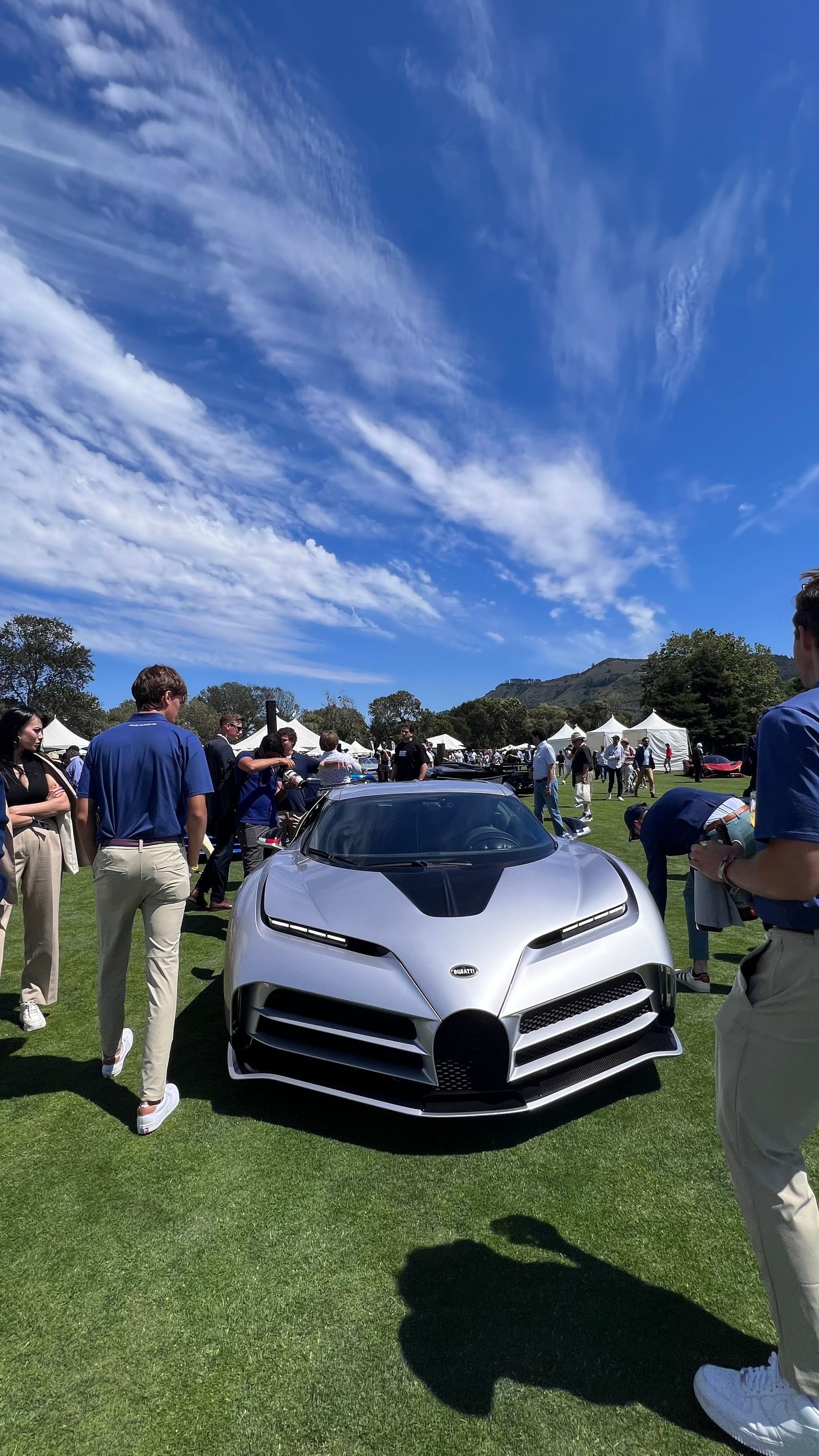 A coachbuilt classic on the concours lawn at first light